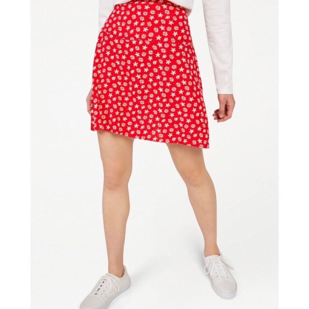 Free Assembly Red Mini Skirt - Picture 2 of 5